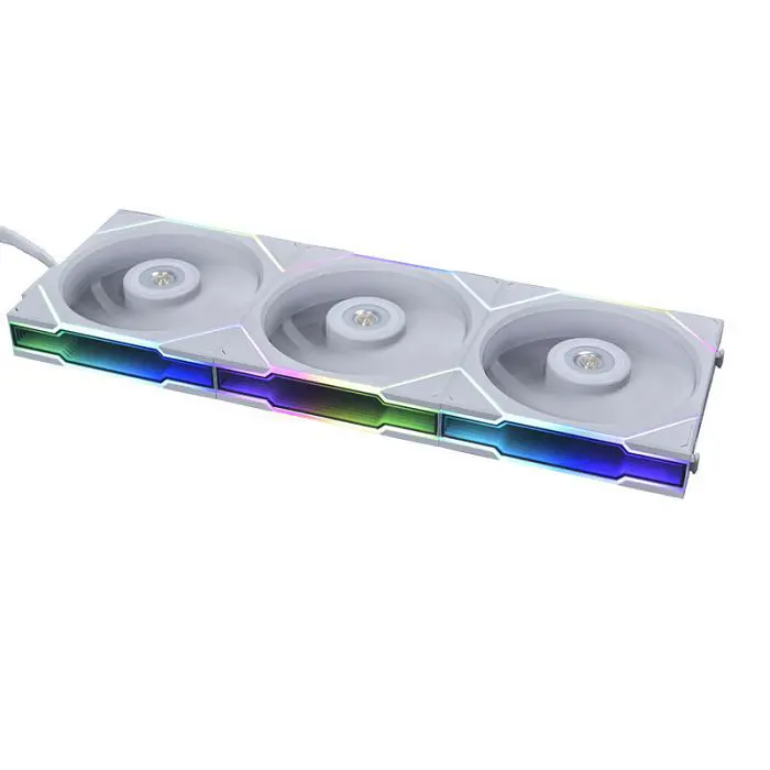 Lian Li UNI FAN TL Wireless LCD Lüfter, ARGB, PWM, 3er-Pack inkl. Controller - Reverse Blade, 120 mm, weiß-12RTLLCD1W3W