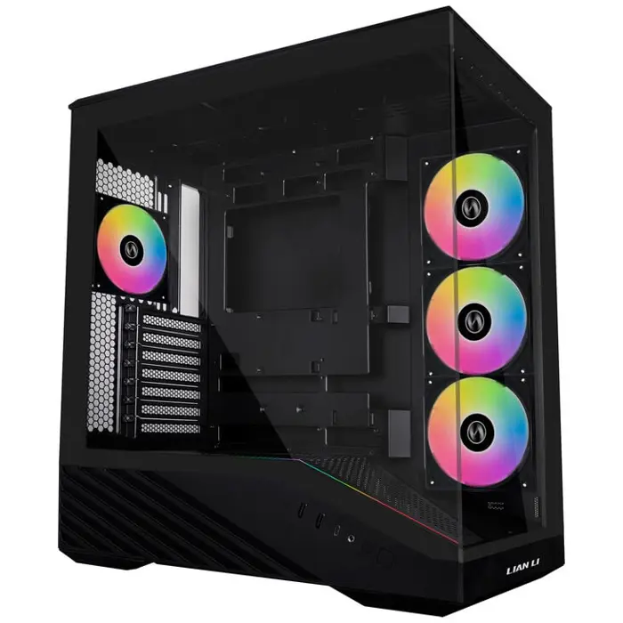 Lian Li Vector V100 PC-Gehäuse, Midi-Tower, ATX, RGB, Tempered Glass - schwarz-G99.V100RX.00