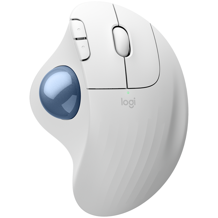 LOGITECH ERGO M575S Wireless Trackball  - OFFWHITE+BLUE BALL - BT - EMEA28-935