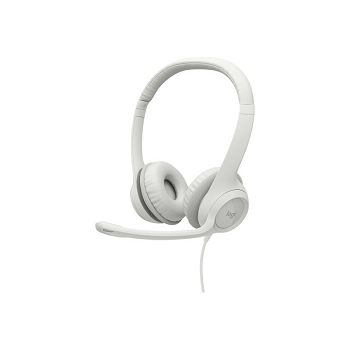 LOGITECH H390 Corded Headset - OFFWHITE - USB