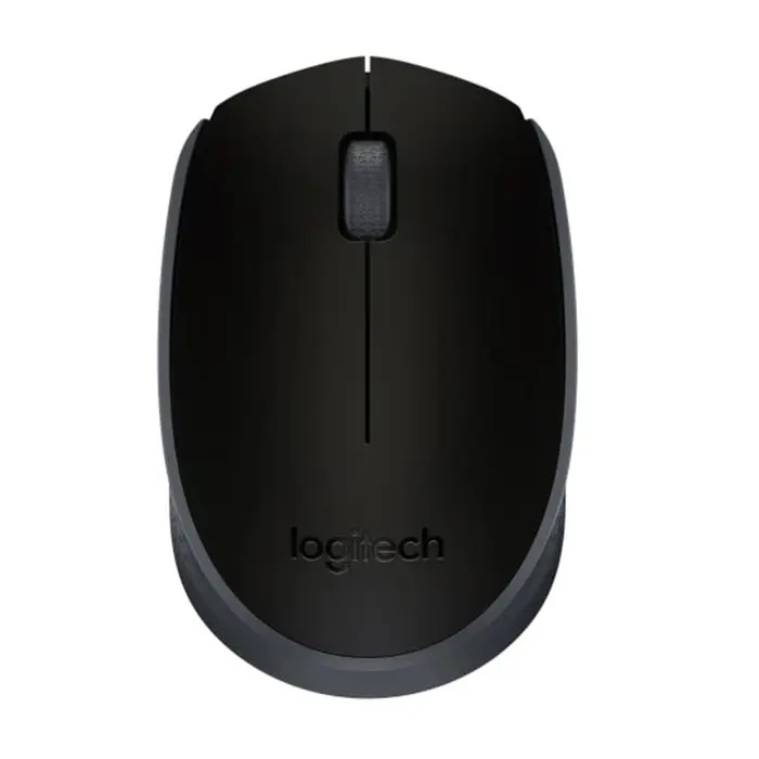 Logitech M171 bežični optički miš, USB, crni/sivi (910-004424)
