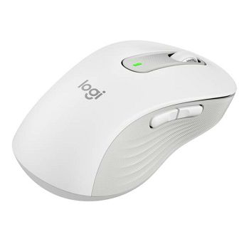 LOGITECH M650L Signature Bluetooth Mouse - OFF-WHITE - LEFT