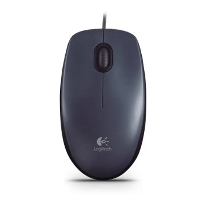 LOGITECH M90 Corded Mouse - GREY - USB