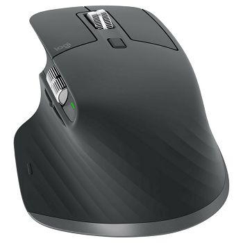 Logitech MX MX Master 3S Graphite, wireless mouse, Logi Bolt, USB/Bluetooth - gray 910-006559