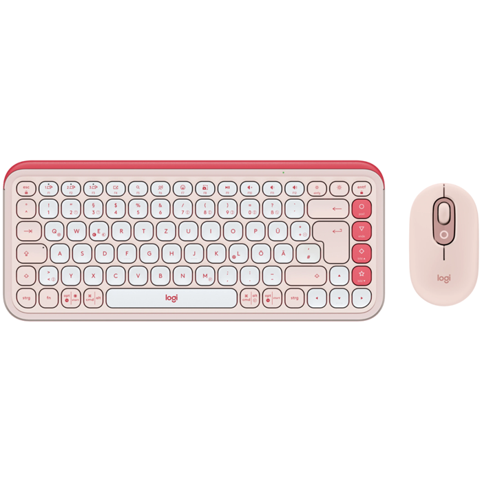 LOGITECH POP ICON COMBO - ROSE - US INTL - BT  - INTNL-973