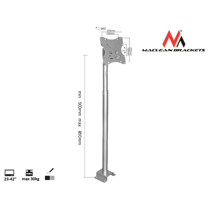 maclean-mc-504a-s-adjustable-ceiling-bracket-23-42-30kg-5831-rtvmcnulp0008.webp