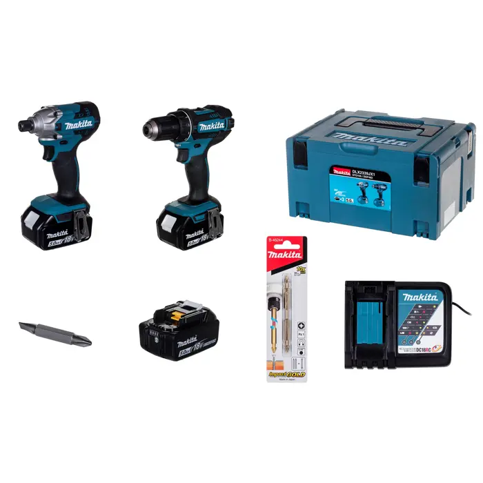 MAKITA 18V 3x5.0Ah MAKPAC Combo Kit DLX2339JX1