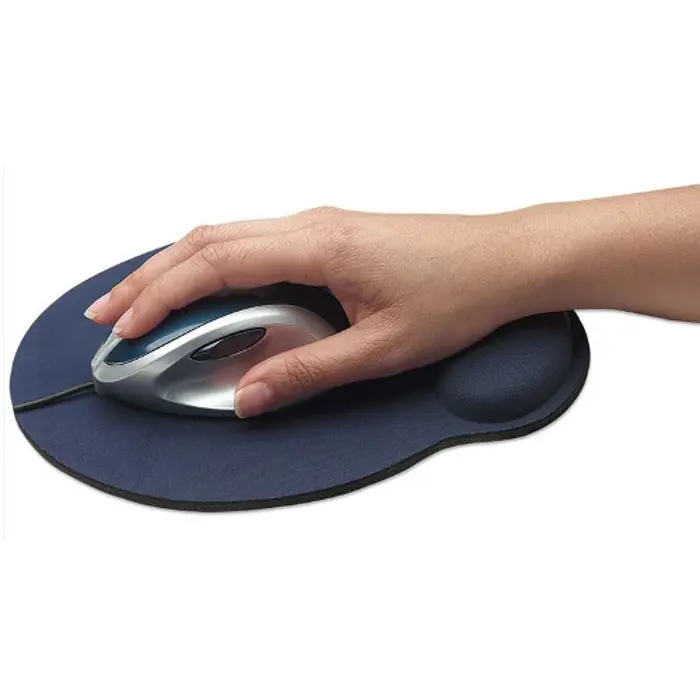 Manhattan ergonomska podloga za miša, gel, plava