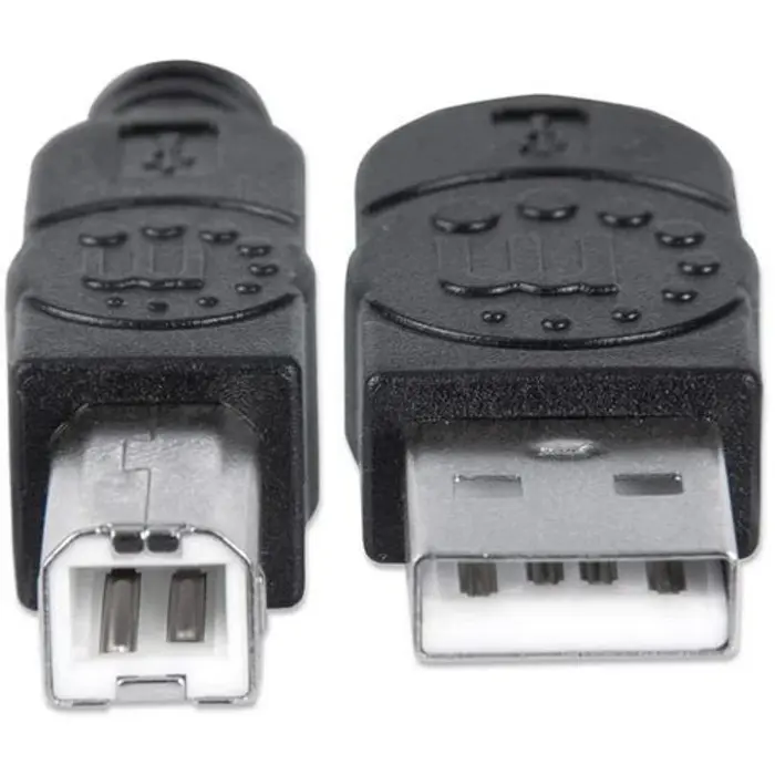 Manhattan kabel USB-A/USB-B M/M,za printer,5m,crni