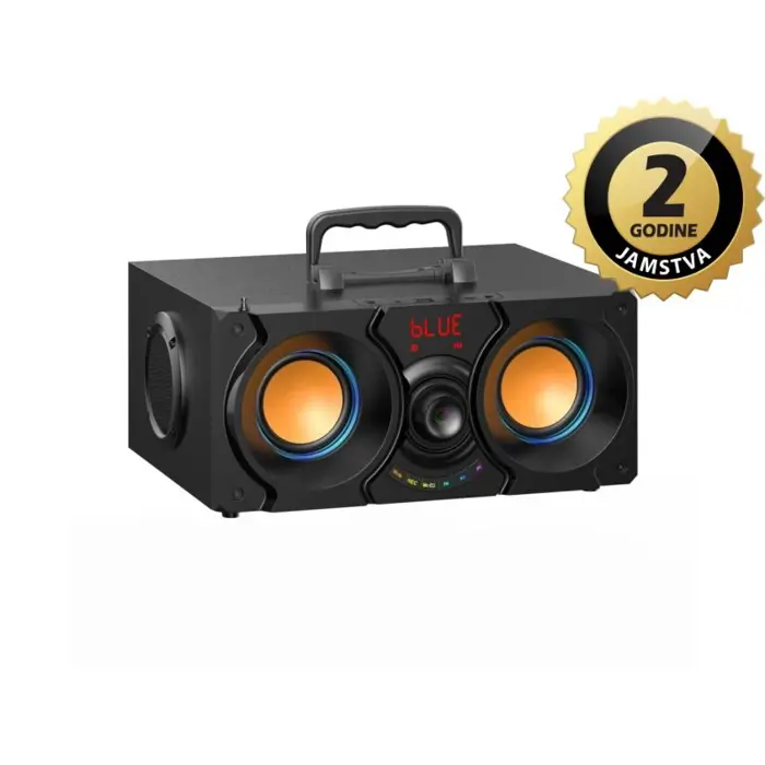 MANTA karaoke, 40W, FM, BT, USB, SD, daljinski, Micro Tower, crni MMS10