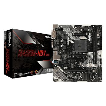 Matična ASROCK B450M-HDV R4.0, DDR4, AM4 