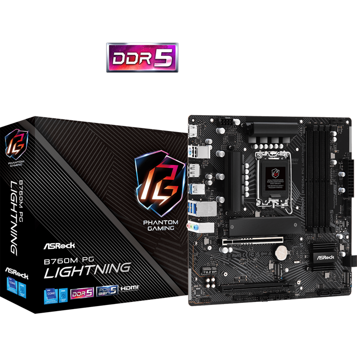 Matična ASROCK B760M PG LIGHTNING LGA1700