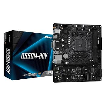 Matična ploča ASROCK B550M-HDV, AMD B550, mATX, s. AM4