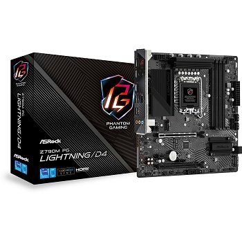 Matična ploča ASROCK Z790M PG Lightning/D4, Intel Z790, DDR4, mATX, s. 1700