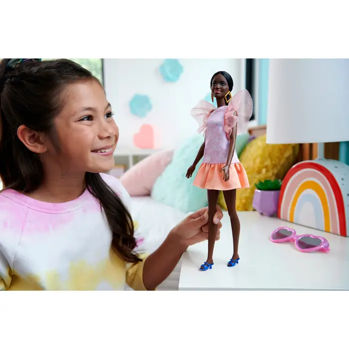 mattel-barbie-fashionistas-doll-peach-puffy-sleeves-dress-22037-hrh14-w.webp