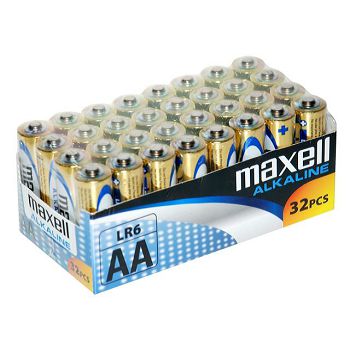 Maxell alkalne baterija LR-6/AA, 32 komada