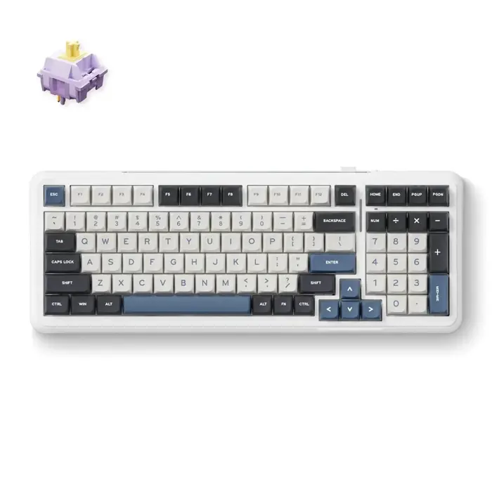 MCHOSE K99 Mechanical Keyboard, Navy Blue, 98%, K99-3A /HR znakovi/