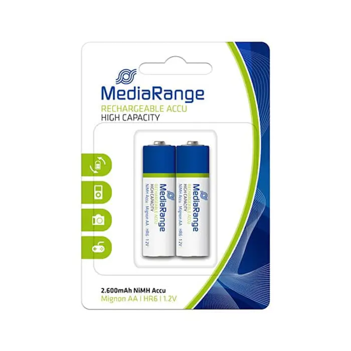 MediaRange AA(HR6)1,2V punjive NI-Mh 2600mAh 2kom, MRBAT123