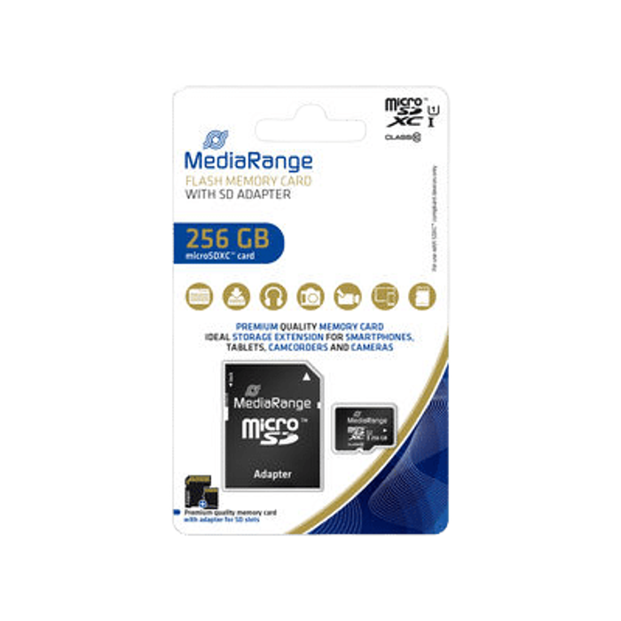 MediaRange MICRO SDXC MEMORIJSKA KARTICA, klasa 10, 256GB , MR946
