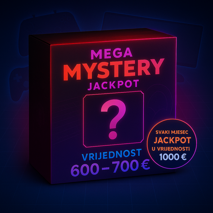 Mega Jackpot Gaming Mystery Box – 499 € (vrijednost 600-700 €, jackpot 1000 €)
