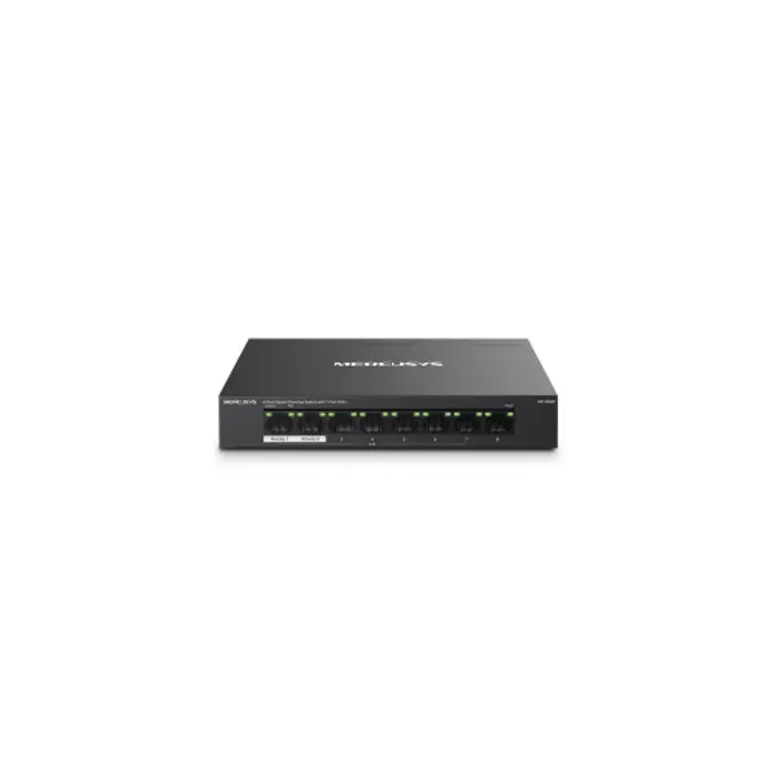 Mercusys MS108GP 8-Port Gigabit Desktop preklopnik (Switch) 7× Gigabit PoE+, 1× Gigabit Non-Po, Plug & Play, metalno kučište 