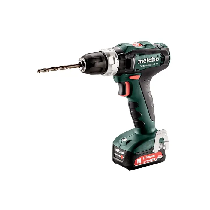 Metabo. Screwdriver UD SB 12 40/17Nm with 2x2.0Ah batteries
