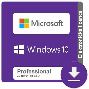 Microsoft Windows 10 Professional 32/64-bit ESD + Instalacija (Samo uz kupnju računala)