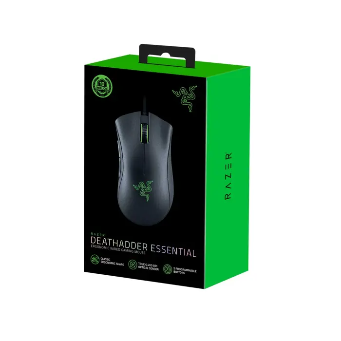 Miš Razer DeathAdder Essential, 6400dpi, black, RZ01-03850100-R3M1