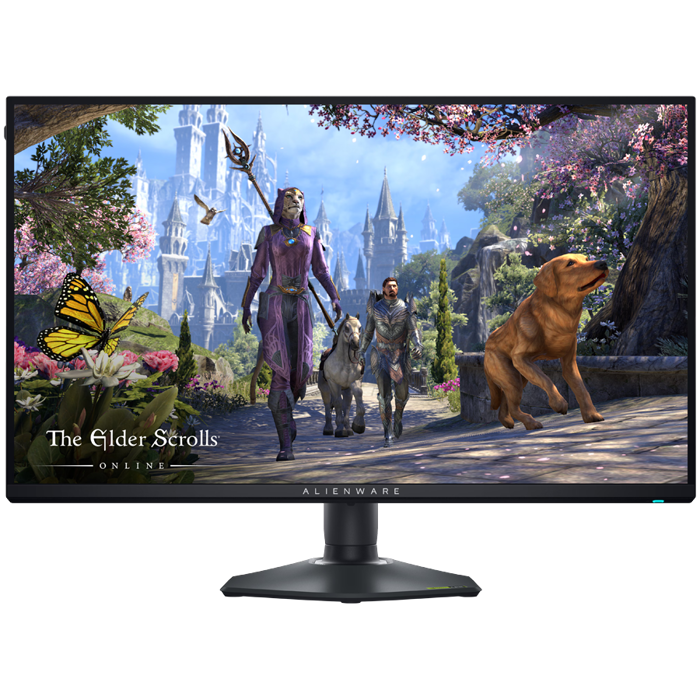 Monitor Alienware AW2725QF 27", 3840x2160, 4K UHD, 180Hz, IPS Antiglare, 16:9, 1000:1, 400 cd/m2, NVIDIA G-SYNC, 1ms/0.5ms, 178/178, DP, 2xHDMI, USB-C, USB-B, 3xUSB-A, Tilt, Swivel, Pivot, Height Adju