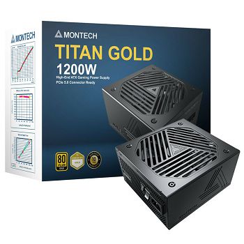 Montech Titan 1200W - 80 PLUS & Cybenetics Gold, modular, PCIe 5.0 - 1200W TIS0126