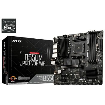 MSI B550M PRO-VDH WIFI, AM4, mATX