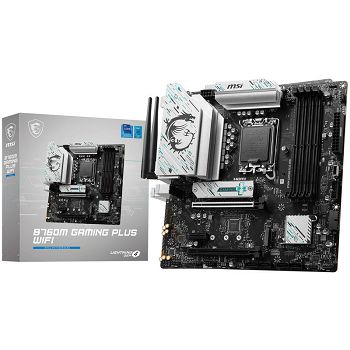 MSI B760M Gaming Plus WiFi, Intel B760 Mainboard - Socket 1700, DDR5-7D99-017R