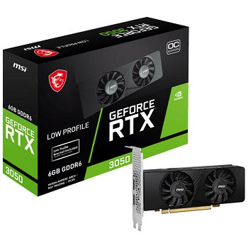 MSI GeForce RTX 3050 Low Profile OC, 6144 MB GDDR6-V812-023R