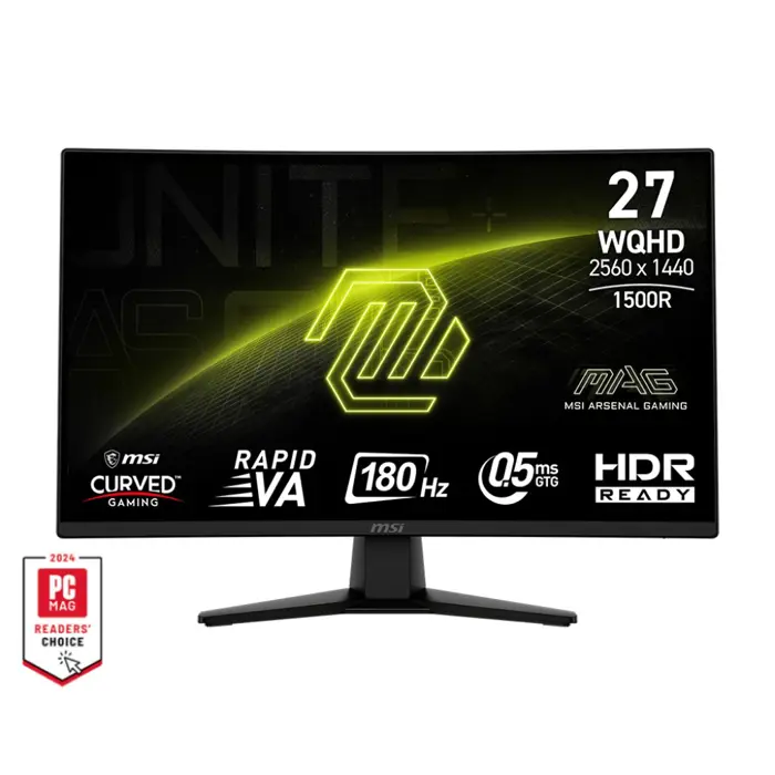 MSI MAG 274CQFDE computer monitor 68.6 cm (27") 2560 x 1440 pixels Wide Quad HD Black
