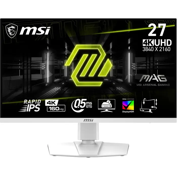 MSI MAG 274URFWDE, 27 Zoll 4K Gaming Monitor - weiß-9S6-3CC29H-279