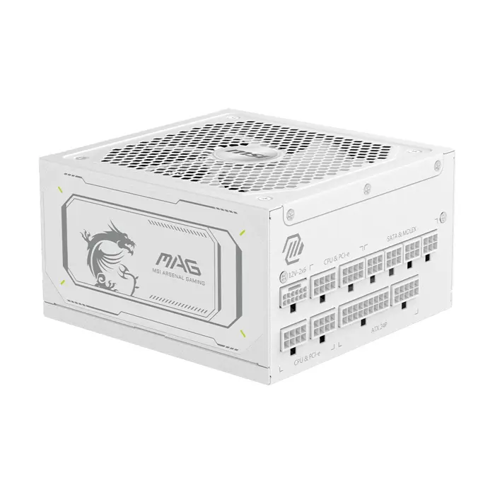 MSI MAG A1000GL PCIE5 WHITE power supply unit 1000 W 24-pin ATX ATX