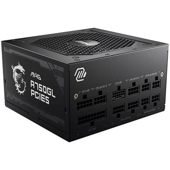 MSI MAG A750GL PCIe5 power supply, 80 PLUS Gold, fully modular, ATX 3.0, PCIe 5.0 - 750 Watt-306-7ZP8B11-CE0