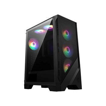 MSI MAG FORGE 120A AIRFLOW computer case Midi Tower Black, Transparent