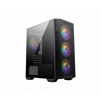 MSI MAG FORGE M100R computer case Micro Tower Black, Transparent