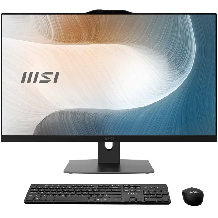 MSI Modern AM242P 1M-1871AT All-in-One PC/workstation Intel Core 3 100U 60.5 cm (23.8") 1920 x 1080 pixels 16 GB DDR5-SDRAM 256 GB SSD Windows 11 Pro Wi-Fi 6E (802.11ax) Black