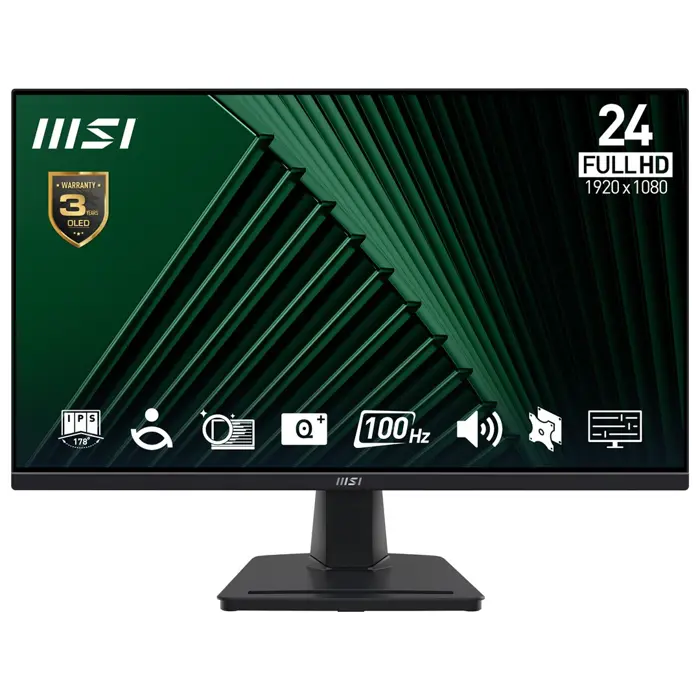 MSI Monitor 23.8" PRO MP245G FHD 100Hz