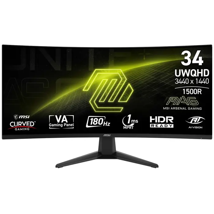 MSI Monitor 34" MAG 346CQ 34  UWQHD 180Hz