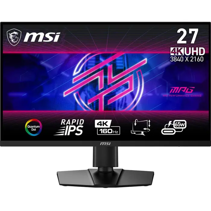 MSI MPG 274URFDE QD, 27 Zoll Gaming Monitor, 160Hz, UHD, IPS, Adaptive Sync-9S6-3CC29H-260