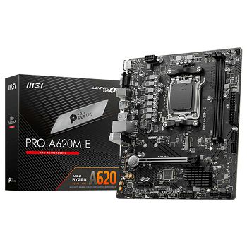MSI Pro A620M-E, AMD A620 Mainboard - Socket AM5, DDR5 7E28-001R