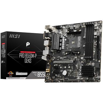 MSI Pro B550M-P Gen3, AMD B550 Mainboard - Socket AM4 7D95-001R