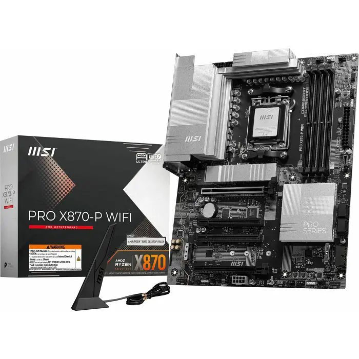 MSI Pro X870-P WiFi, AMD X870 Mainboard - Sockel AM5-7E47-001R