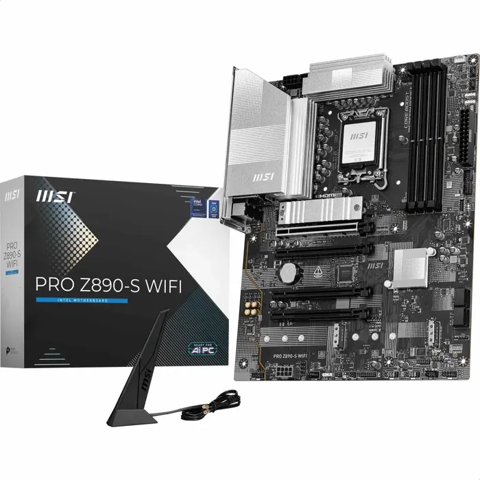 MSI PRO Z890-S WIFI, Intel Z890 Mainboard - Sockel 1851 - DDR5-7E54-001R