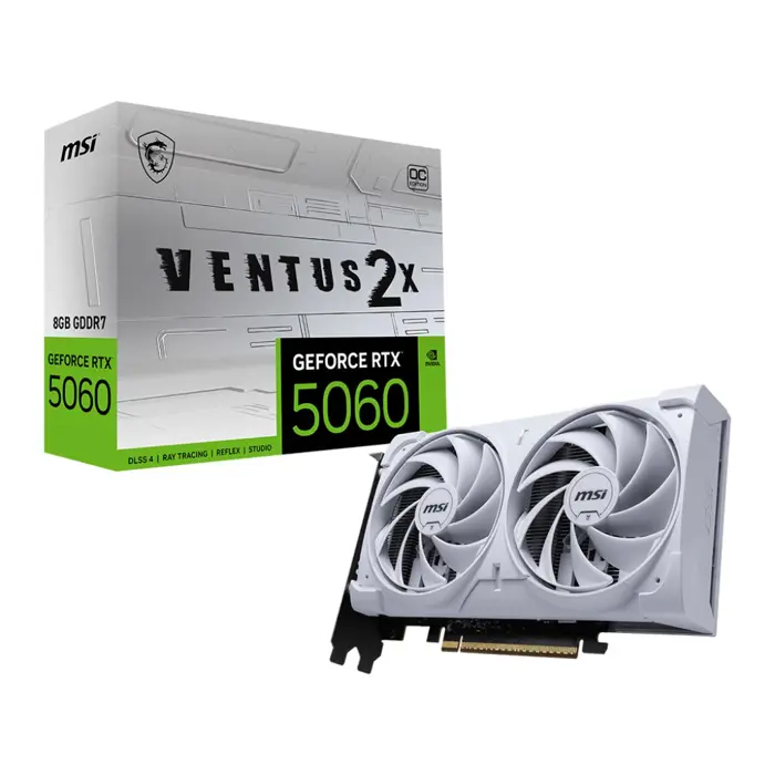 MSI RTX5060 VENTUS 2X OC White     8GB GDDR7 HDMI 3xDP