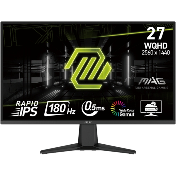 Monitor MSI MAG 275QF 27" / WQHD / Rapid IPS / 180Hz / 0,5ms GtG (black)