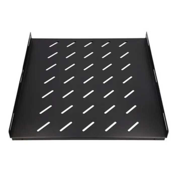 NaviaTec 19" Fixed shelf, 550mm, 1U, Black